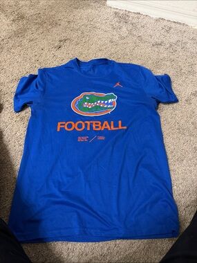 Jordan Royal Blue & Orange Florida Gators Football Tee